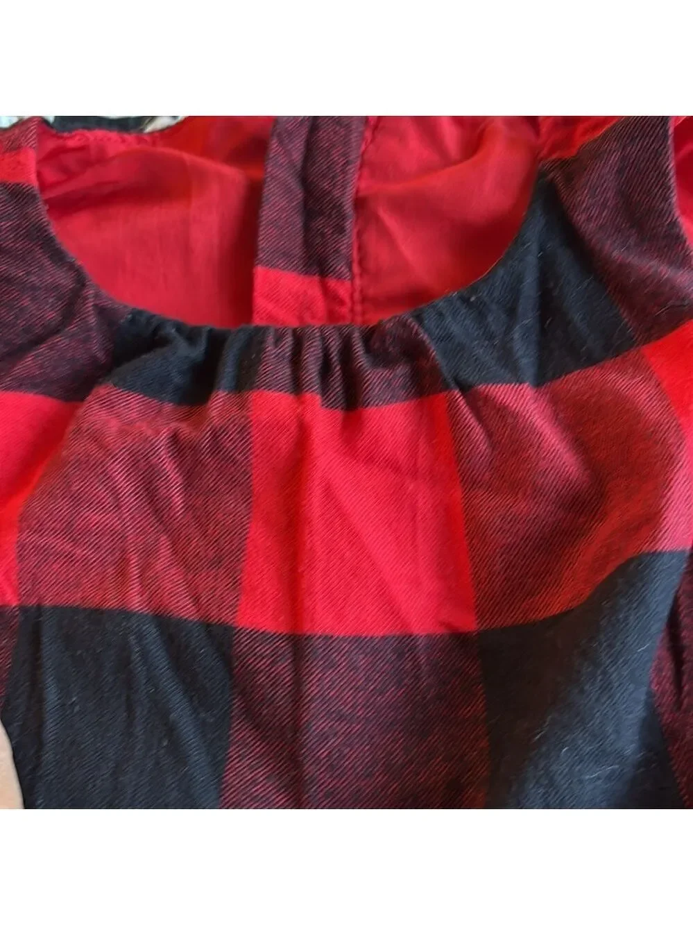 Carters Red Black Check with Bows Sleeveless Cotton Dress 3T (3 items for $12)